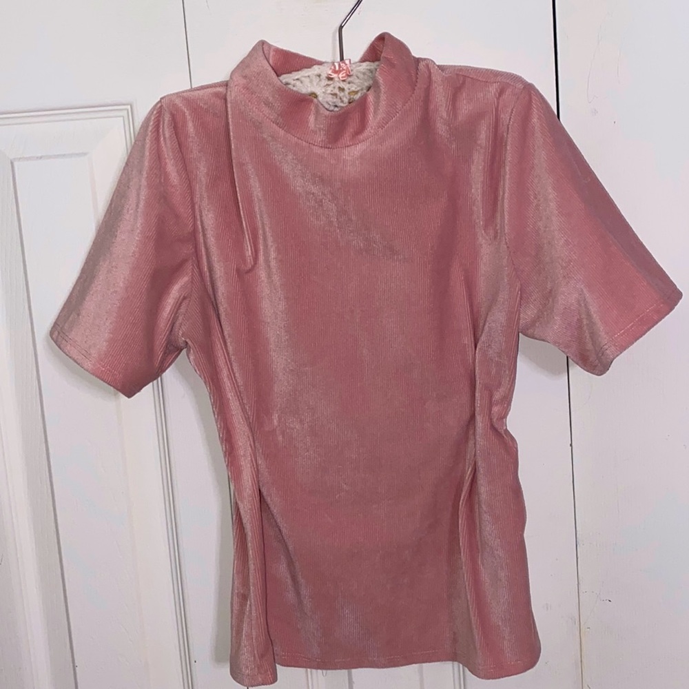 Pink Corduroy Top